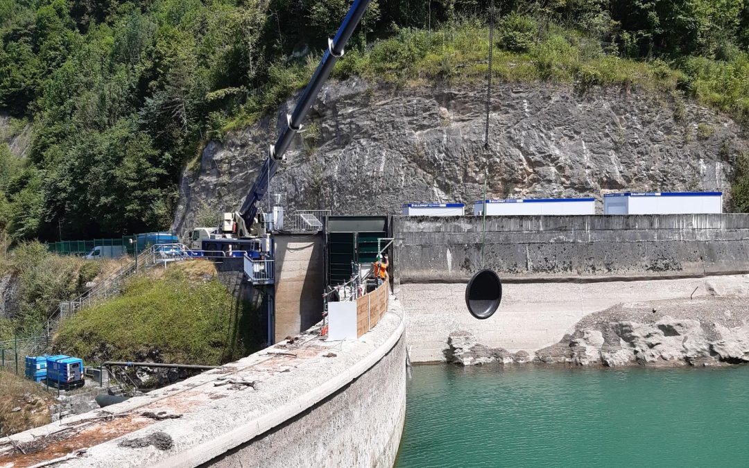 Travaux de maintenance au barrage de Sainte-Engrâce, la SHEM veille à la sûreté de l’ouvrage
