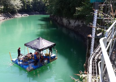Travaux de maintenance au barrage de Sainte-Engrâce