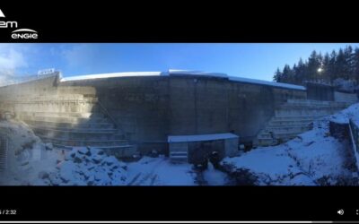 Travaux de confortement de la voute du barrage des Galens (Aveyron)