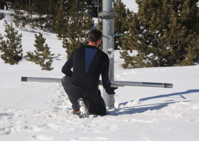 relevés de neige à la Cassagne