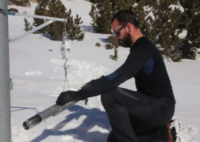 relevés de neige à la Cassagne
