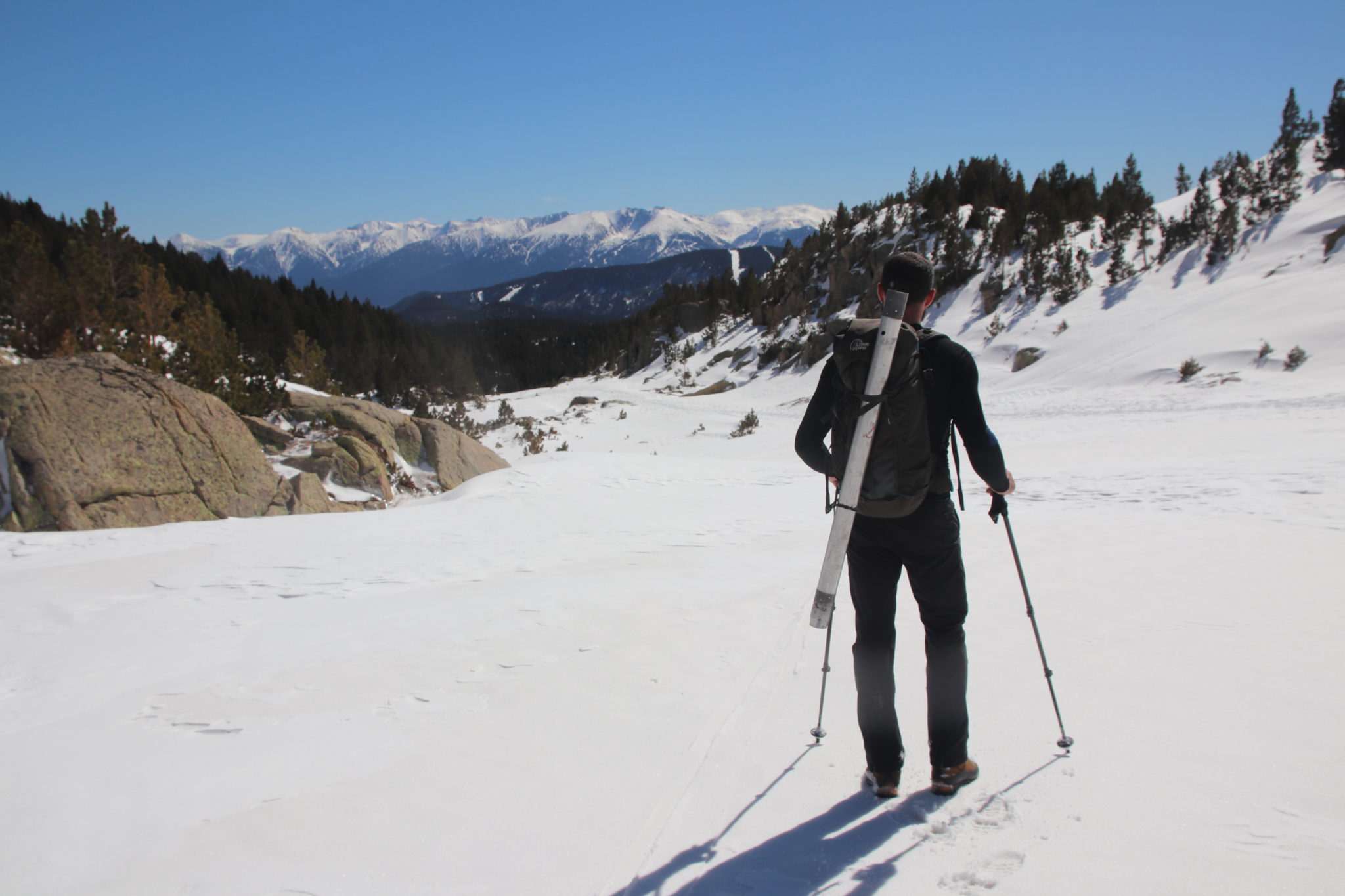 Pyrénées-Orientales : relevés de neige à la Cassagne