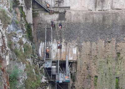 Travaux de maintenance au barrage de Sainte-Engrâce