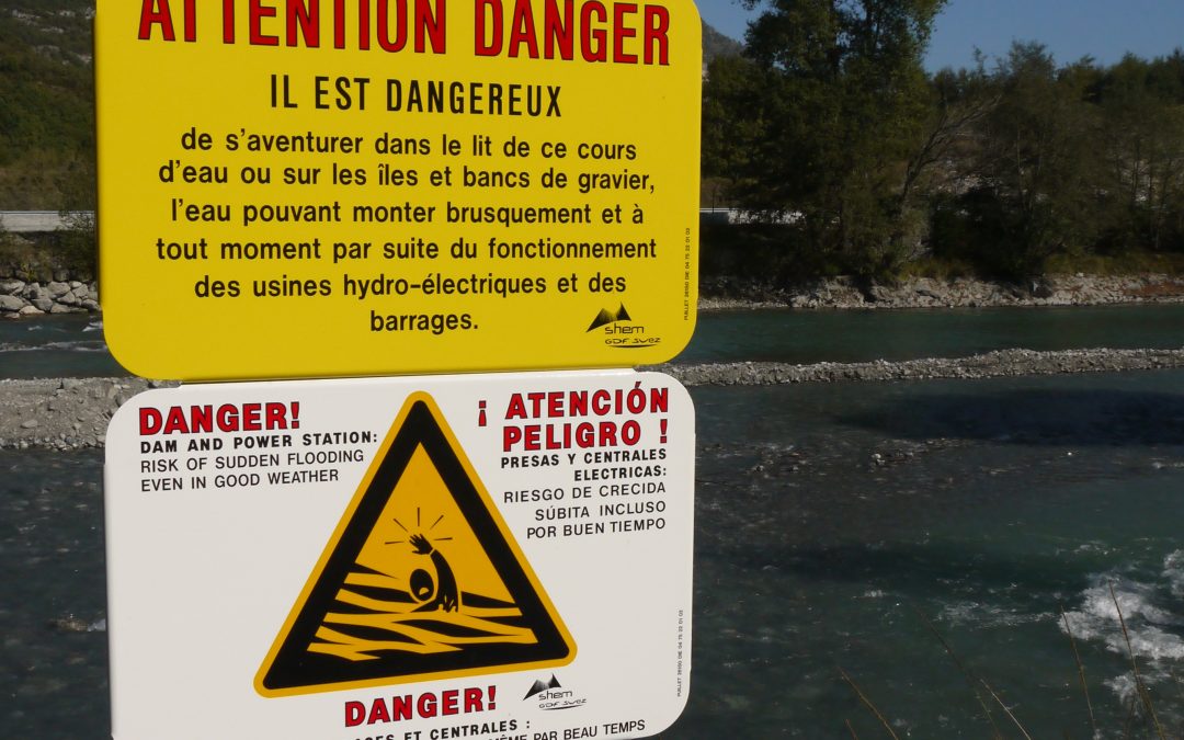La SHEM rappelle les consignes de sécurité aux abords des ouvrages hydroélectriques